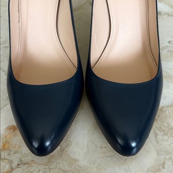 J. Crew Glossy Leather Stiletto Pumps Heels with Ankle Straps - Picture 9 of 15